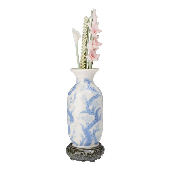 Lladro Porcelain Little Vase with Flowers #1219 with Original Box