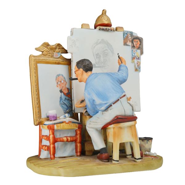 The Gift World of Gorham Norman Rockwell Figurine, Self-Portrait