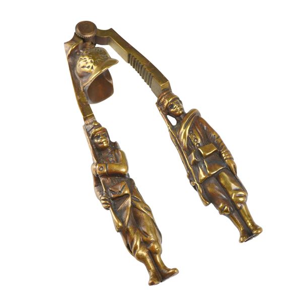Franco-Russian Alliance Commemorative Brass Lever-Action Nutcracker