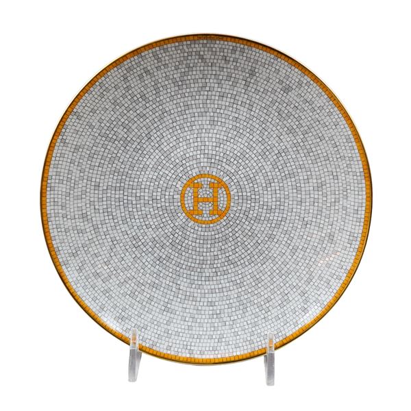 Hermes Mosaique au 24 Gold Porcelain Bread and Butter Plate