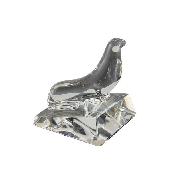 Baccarat French Crystal Seal on Platform