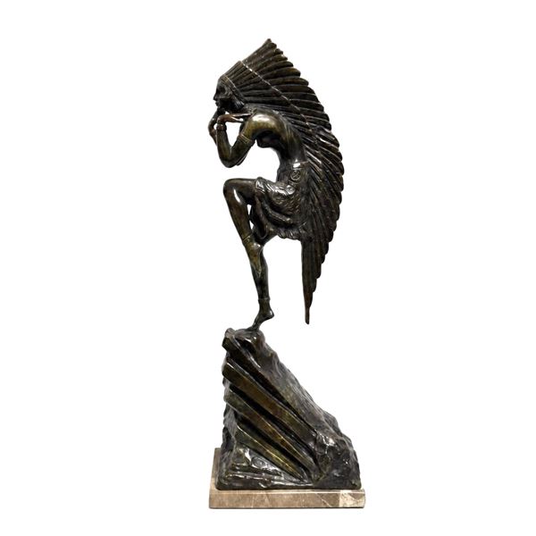 After Demetre Haralamb Chiparus, Dancing Indian Princess Bronze Sculpture