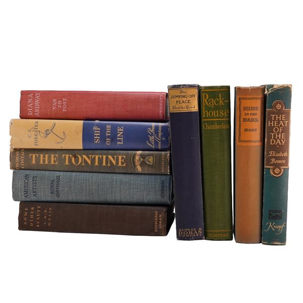 9-Piece Collection of Vintage Hardcover Books, Early-to-Mid 20th Century (DJ)