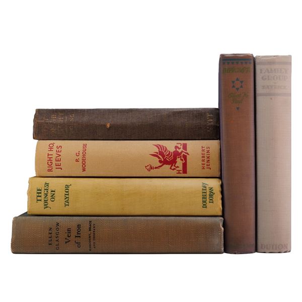 6pc Hardcover Books Including Right Ho, Jeeves, Vein of Iron, The Youngest One, and More