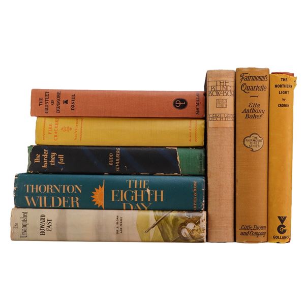 8pc Hardcover Books, The Harder They Fall, The Eighth Day, The Unvanquished, The Northern Light, Fir