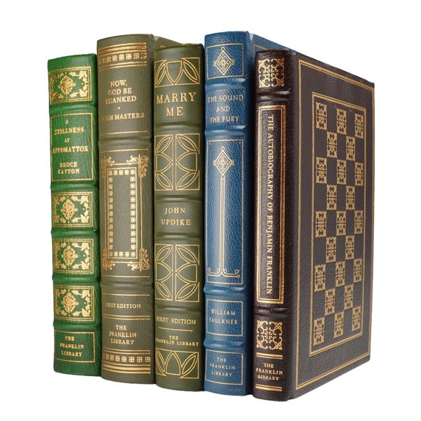 5pc Collection of Franklin Library Volumes. 1976-1979.