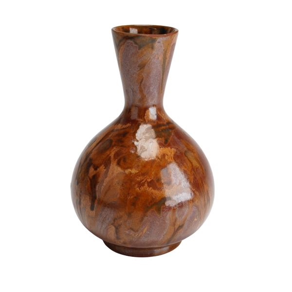 Wedgwood Pottery Variegated Glaze Ceramic Bottle Vase