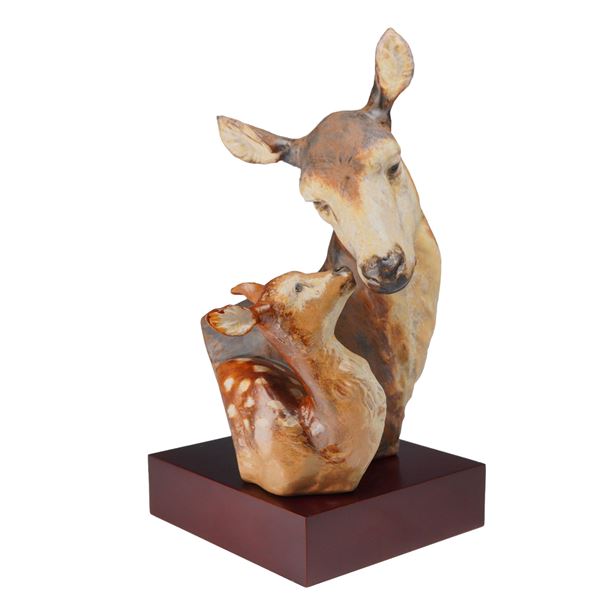 Lladro Forest Born Gres Porcelain Figurine 12191 with Base and Box