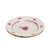 Image 1 : 2pc Herend Porcelain Hand-Painted Chinese Bouquet Raspberry Dinner Plates