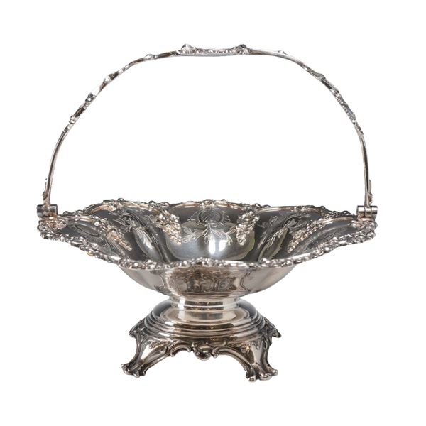 Silver Plated Grapevine Basket