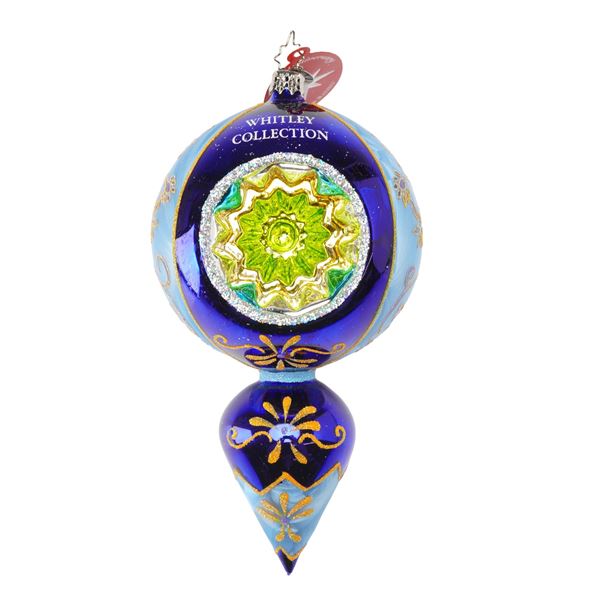 Christopher Radko Blue Christmas Tree Ornament, Fantasia St. Basil's Baubles