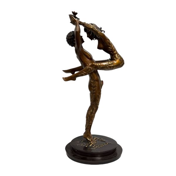 Erte (Romain de Tirtoff), Les Amants (Lovers), Limited Edition 40/300 Bronze Sculpture