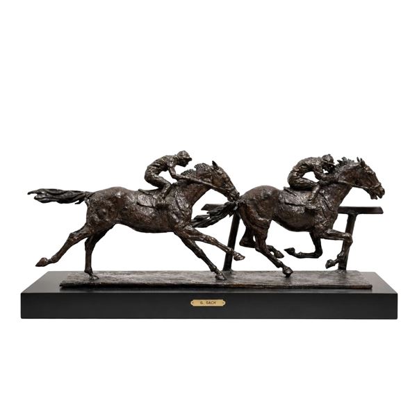 George Gach, The Race, Bronze Sculpture