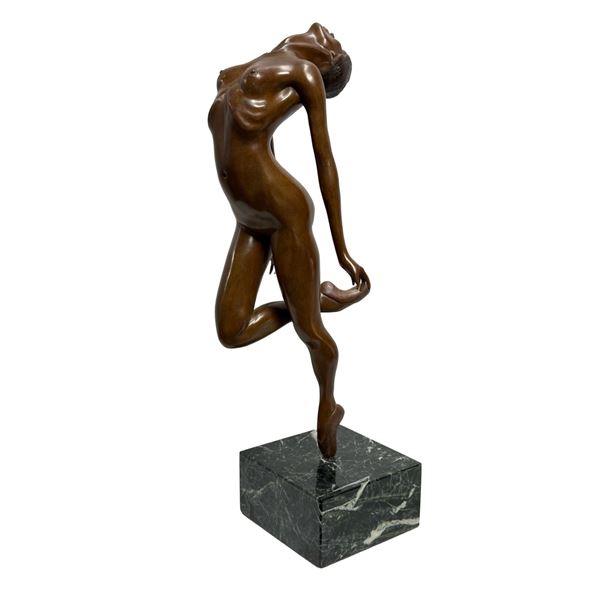 John Holowchuck, Bronze Sculpture Titled En Pointe, Edition 2/15