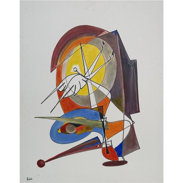 Alfonso Rendon aka Masplata (Panamanian, 1957 - 2025), Mixed Media on Board, Angel