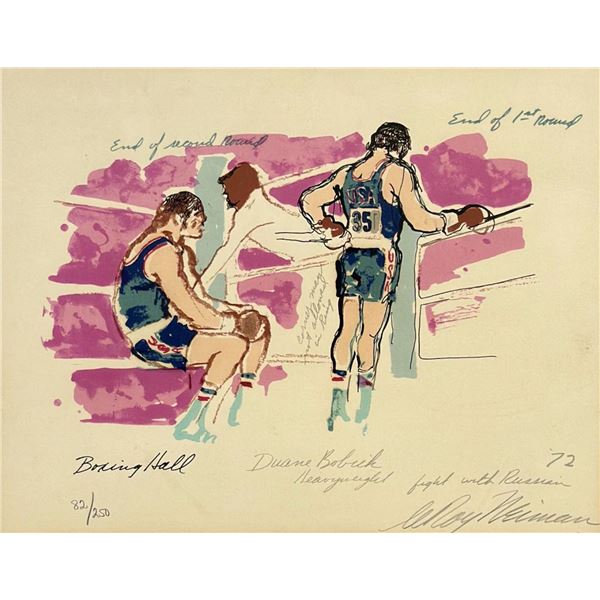 LeRoy Neiman (American, 1921-2012), Boxing Hall, also known as Bobick in the Ring, 1972, Limited Edi