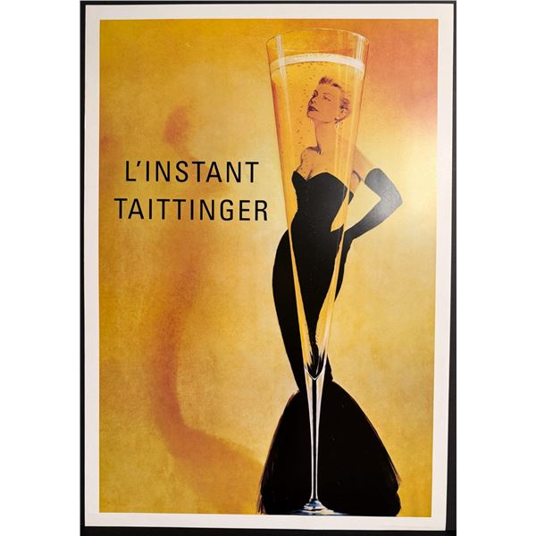 Taittinger Poster L'Instant Taittinger unsigned