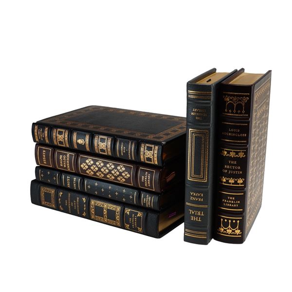 A 6-Piece Collection of Franklin Library Limited Edition Volumes, Auchincloss, L. et al. (Signed)