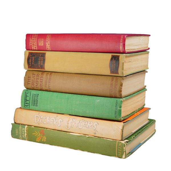 A Collection of Six Vintage Hardcover Books. Oppenheim, E. Phillips et al. Various Publishers, 1920-