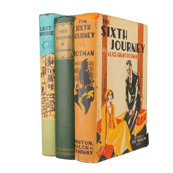 A Trio of First Edition Novels by Jameson, Hutchinson, and Rosman. 1922-1961 (DJ)