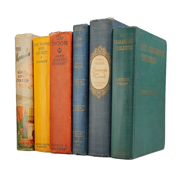 6pc Lot of American Fiction: Ferber, Rinehart, Colver, et al. 1930-1943