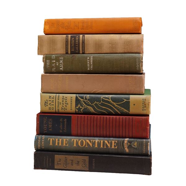 A Collection of 8 Vintage Hardcover Books Including Montgomery, Tarkington, and Costain (DJ)