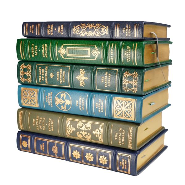 A 6-Volume Set of Franklin Library Leatherbound Books. Multiple Authors. 1978-1979.