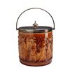 Image 1 : Wedgwood Relief-Molded Rockingham Glaze Humidor with Metal Lid and Handle