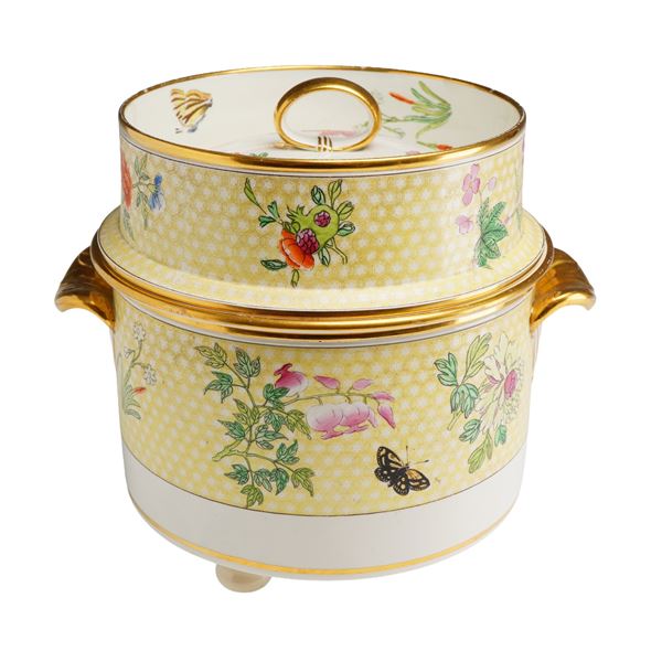 Three Piece Set of Wedgwood Porcelain Ice Cream Cooler