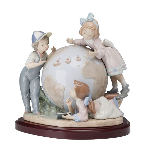Lladro Spanish Porcelain Voyage of Columbus Figurine