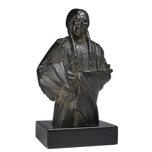 Joseph Lorkowski Boulton, Bronze Bust of a Native American Man