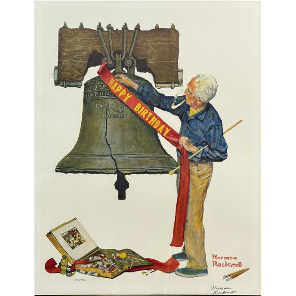 Norman Rockwell, The Liberty Bell, Signed and Numbered Lithograph