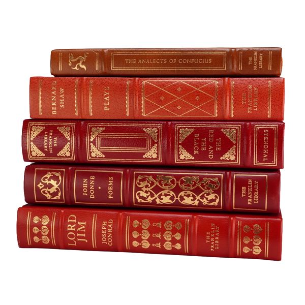 A 5-Volume Set of Classic Literature. Multiple Authors. The Franklin Library, c. 1974-1982.