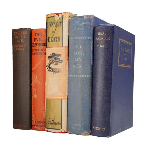 A Collection of 5 Vintage Hardcover Novels by Taylor Caldwell, Baroness Orczy, and Others. (DJ)