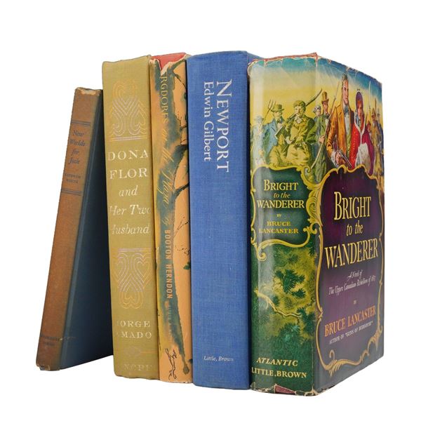 5pc Book Lot: Amado, Lancaster, Worth, and Others. Various Publishers, 1944-1969 (DJ)