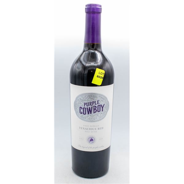PURPLE COWBOY TENACIOUS RED WINE 2020 750ML 14.5%