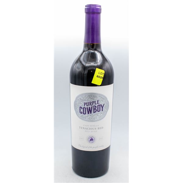 PURPLE COWBOY TENACIOUS RED WINE 2020 750ML 14.5%