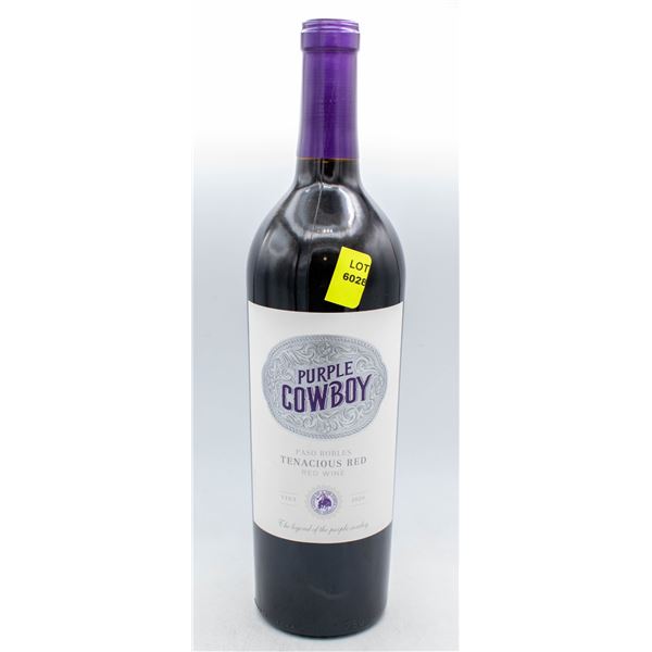 PURPLE COWBOY TENACIOUS RED WINE 2020 750ML 14.5%