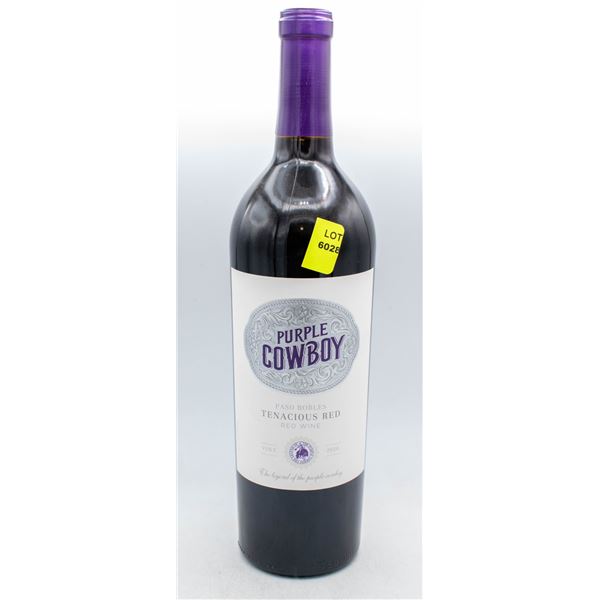 PURPLE COWBOY TENACIOUS RED WINE 2020 750ML 14.5%