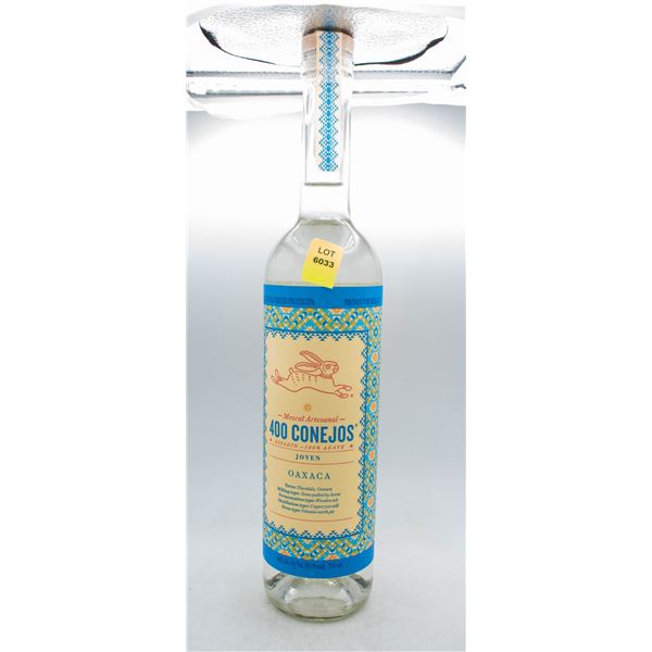 400 CONEJOS ARTESANAL OAXACA MEZCAL 750ML 40% ABV