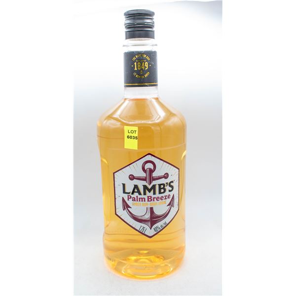 LAMB'S PALM BREEZE AMBER RUM 1.75L 40% ABV