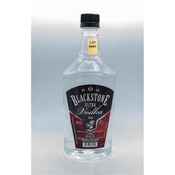BLACKSTONE ULTRA VODKA 750ML 40% ABV