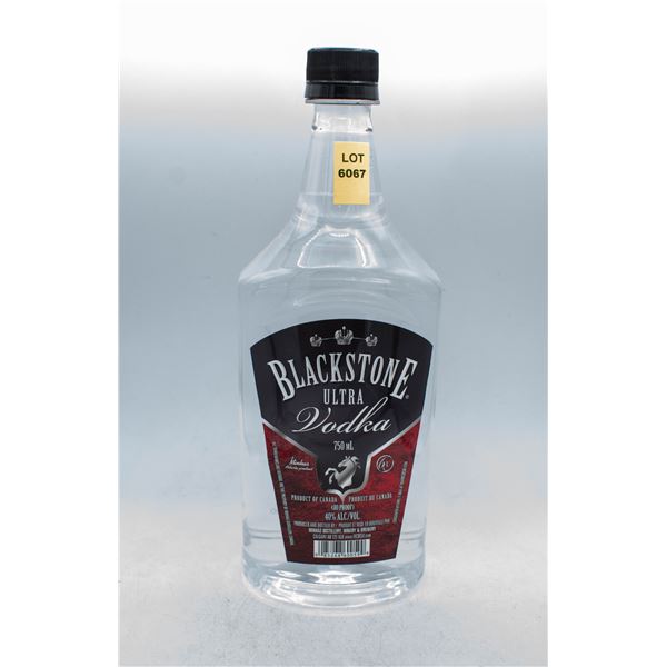 BLACKSTONE ULTRA VODKA 750ML 40% ABV