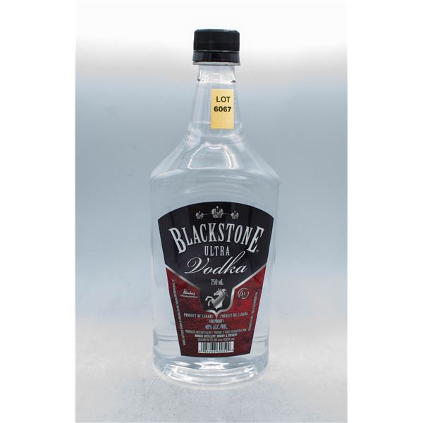 BLACKSTONE ULTRA VODKA 750ML 40% ABV