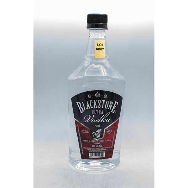 BLACKSTONE ULTRA VODKA 750ML 40% ABV