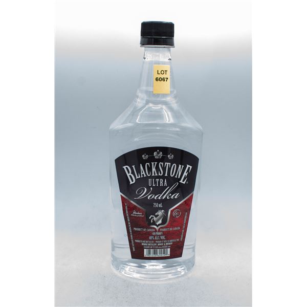 BLACKSTONE ULTRA VODKA 750ML 40% ABV