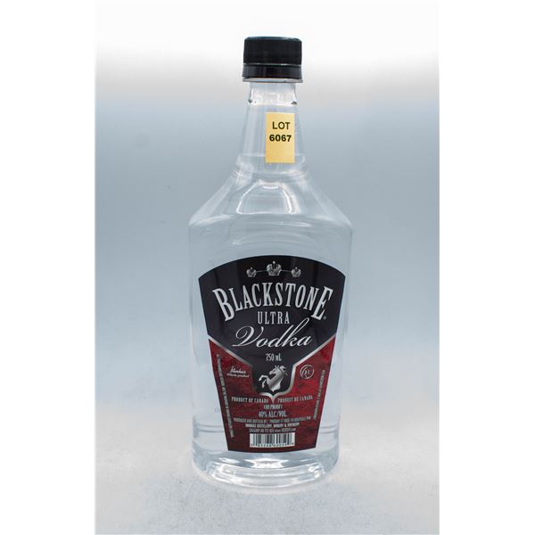 BLACKSTONE ULTRA VODKA 750ML 40% ABV