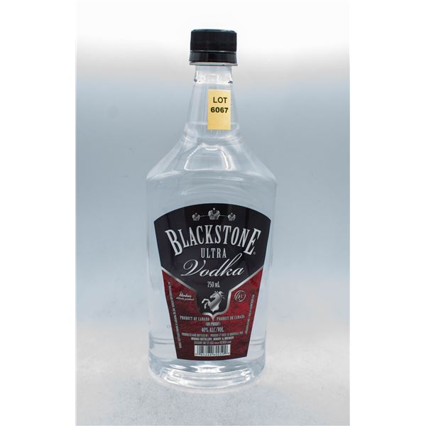 BLACKSTONE ULTRA VODKA 750ML 40% ABV