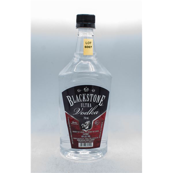 BLACKSTONE ULTRA VODKA 750ML 40% ABV
