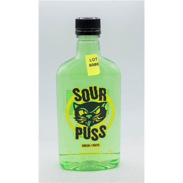 SOUR PUSS GREEN APPLE FLAVOUR 375ML 15% ABV